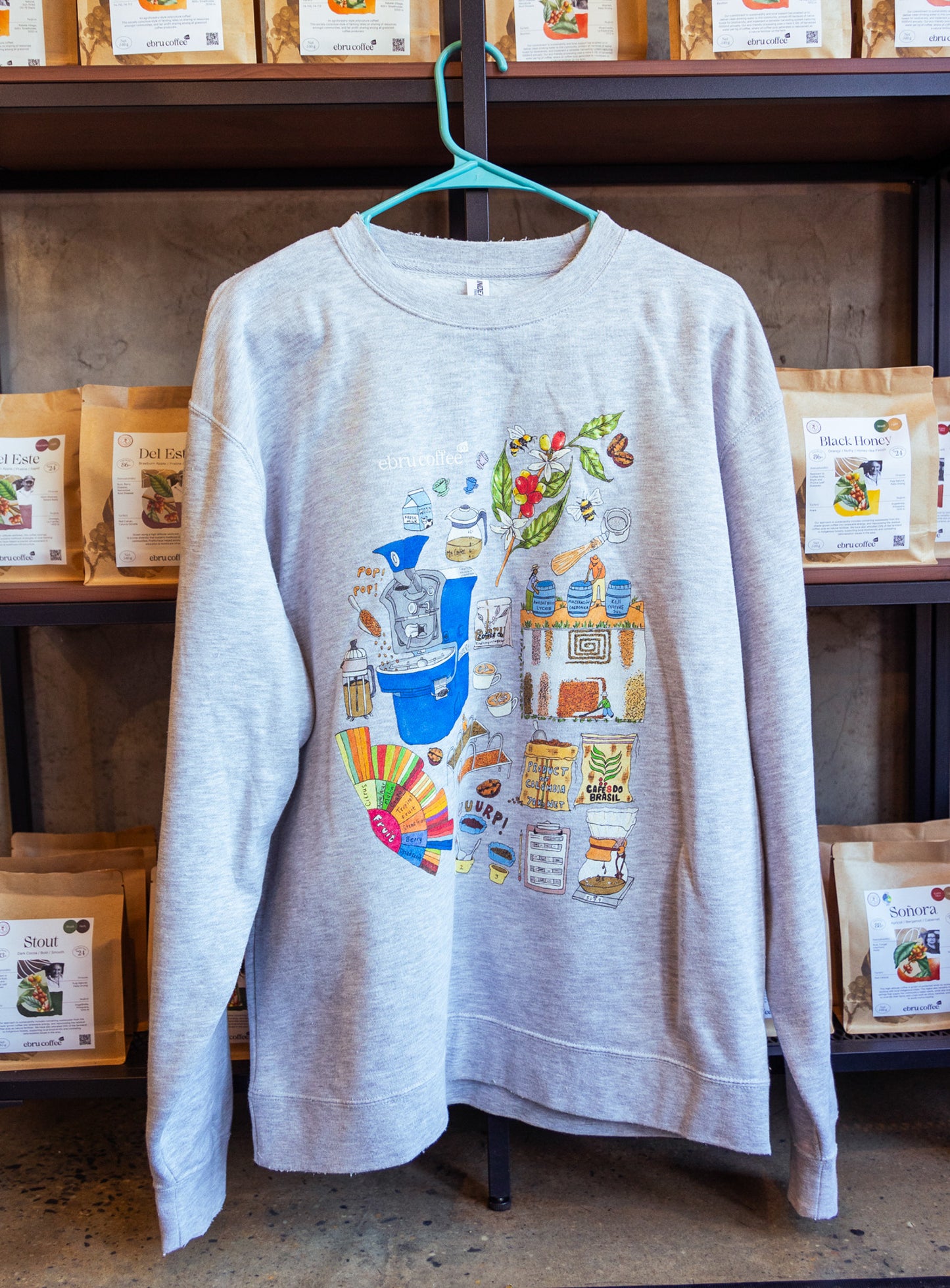 Custom "Vintage-look" Crewneck (Coffee Series)